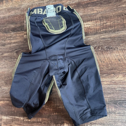 Nike Pro Combat Padded Shorts Mens small Black Camo Football Girdle Compression