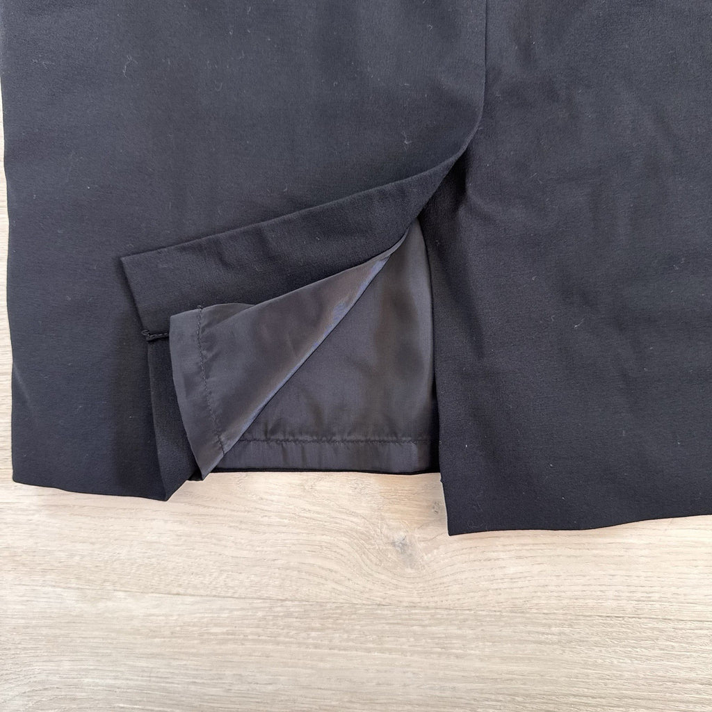 Talbots Women’s Petites 4P Black Wool Blend Pencil Skirt Lined Stretch