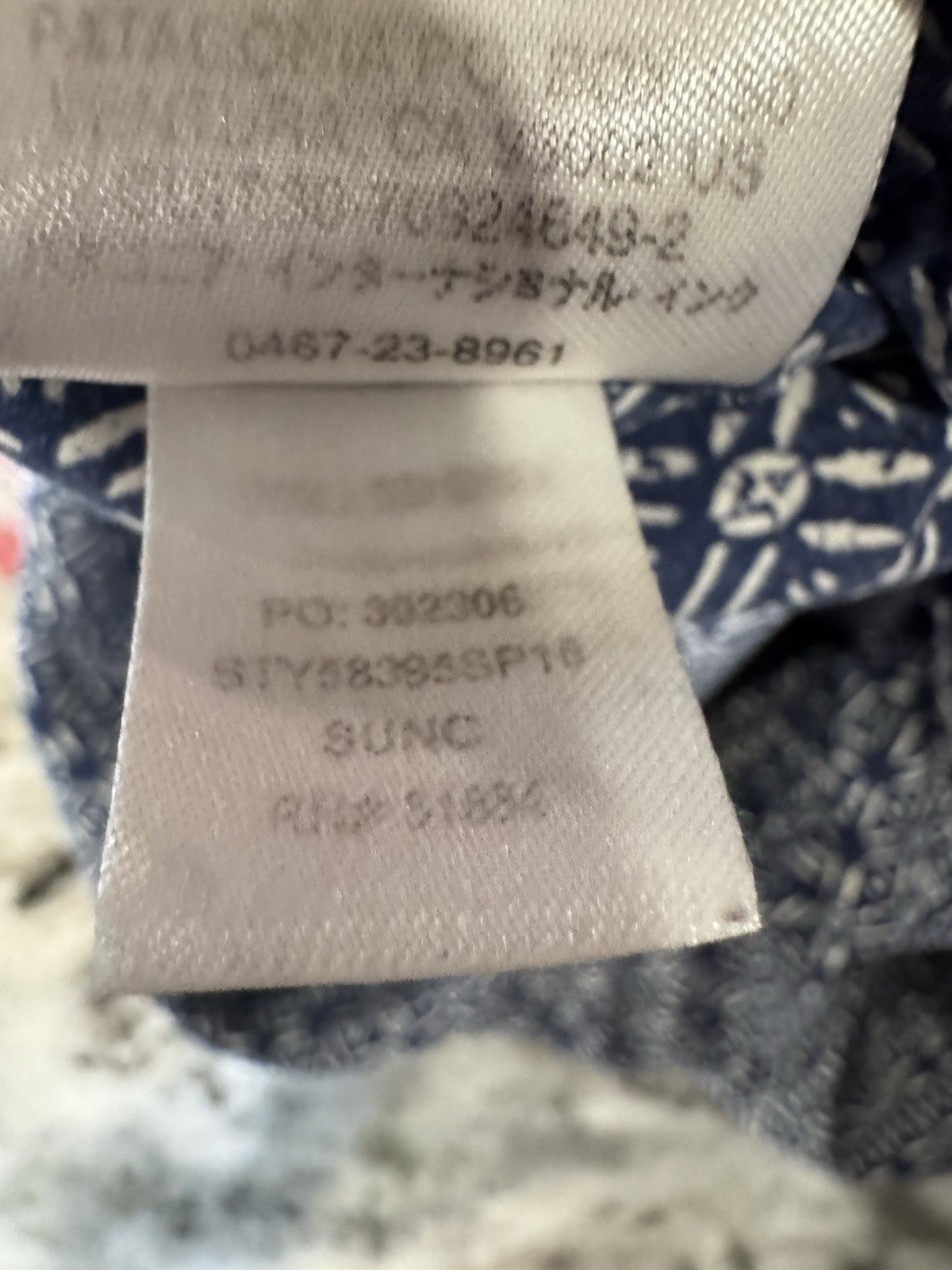 Patagonia Sundress XS Blue Boho Print TENCEL Lyocell Racerback Pockets