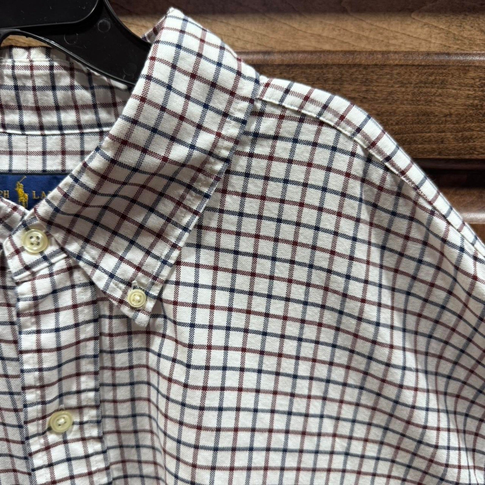Vintage Ralph Lauren 2XLT Checkered Button Down Shirt