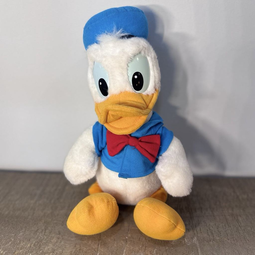 Disney Donald Duck Plush 12” Stuffed Animal Blue Sailor Outfit Vintage Style