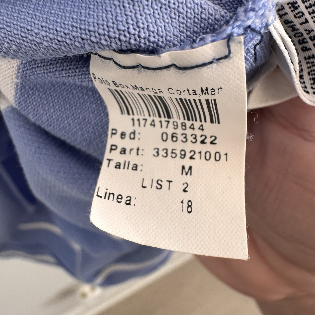 Polo Golf Ralph Lauren Mens Medium Performance Pima Cotton Striped Polo Blue