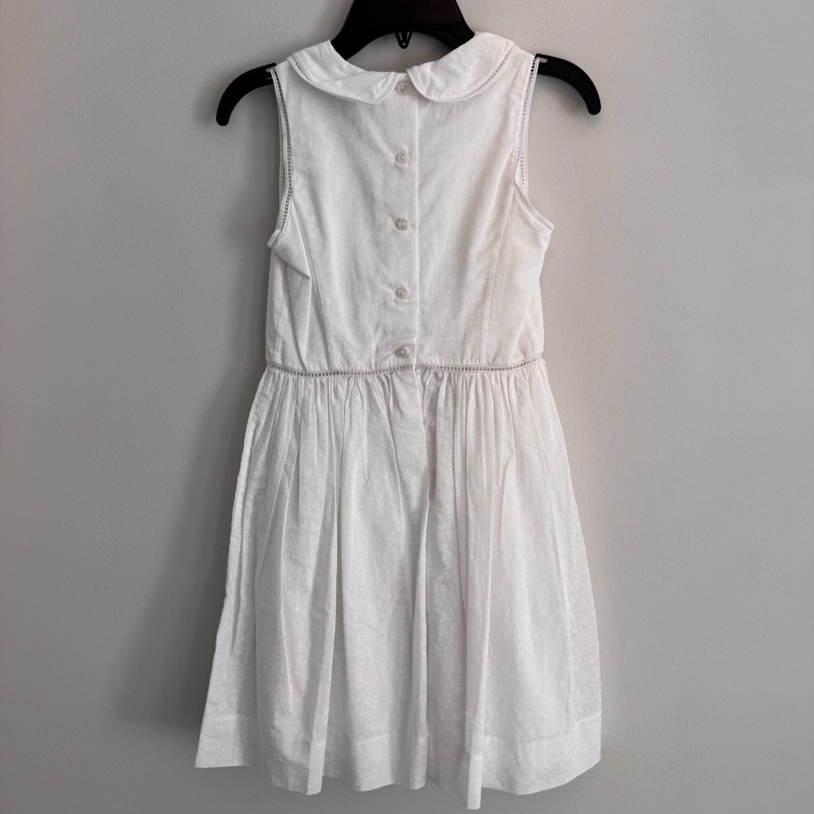 Polo Ralph Lauren Girls White Dress Size 8 Peter Pan Collar NWT  Easter Church