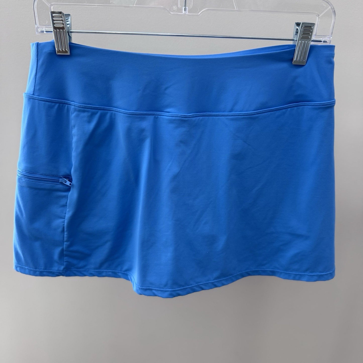 Beach House Swim Skort Size 10 Blue Swim Skirt Built-In Shorts Pocket