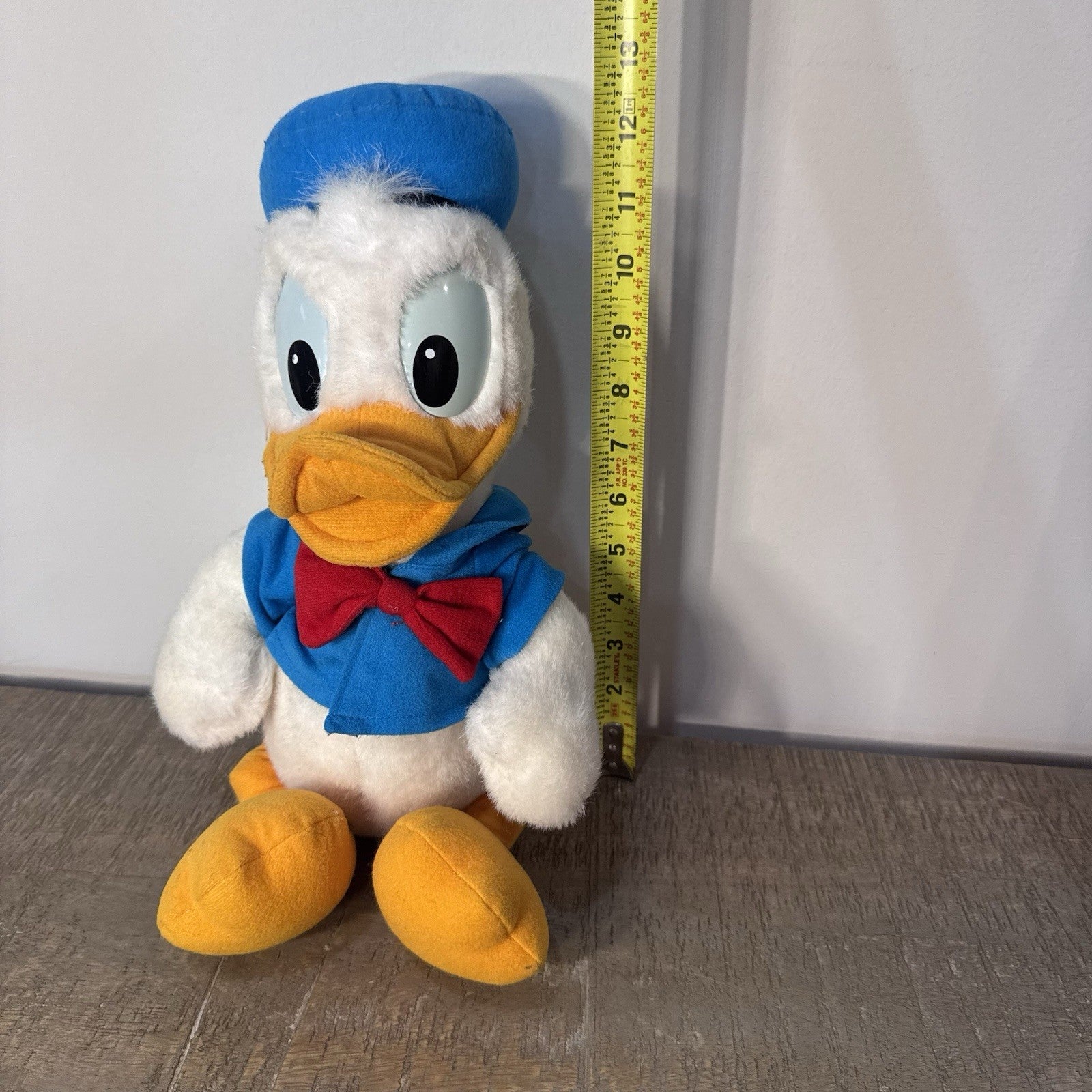 Disney Donald Duck Plush 12” Stuffed Animal Blue Sailor Outfit Vintage Style