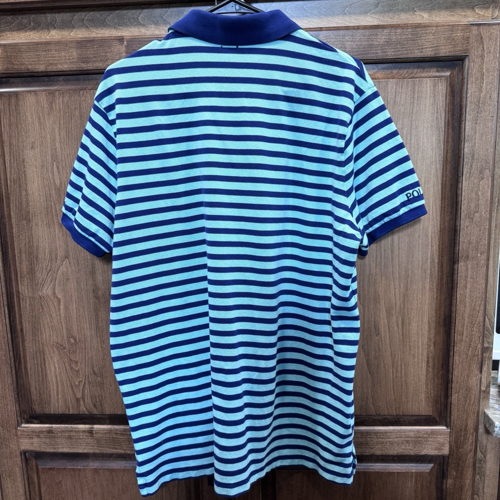 Polo Ralph Lauren Men’s Custom Slim Fit Striped Polo Shirt Blue Navy xLarge Pony