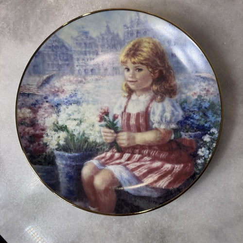 Clara of Belgium Faces of the World Hamilton Collection Plate 1988 Limited