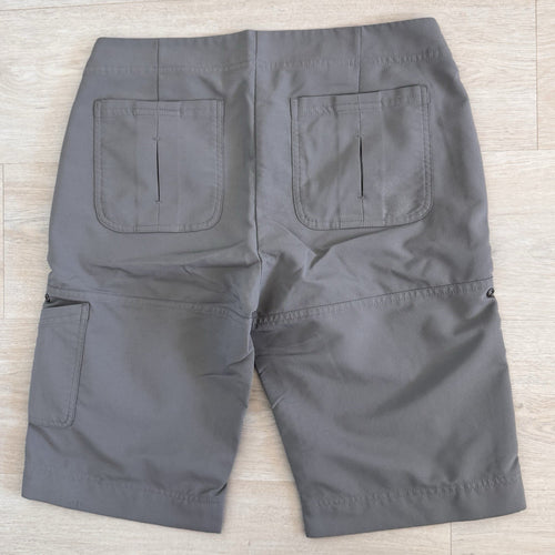 Annika Cutter & Buck Gray Golf Shorts Womens 6 Performance Zip Pockets