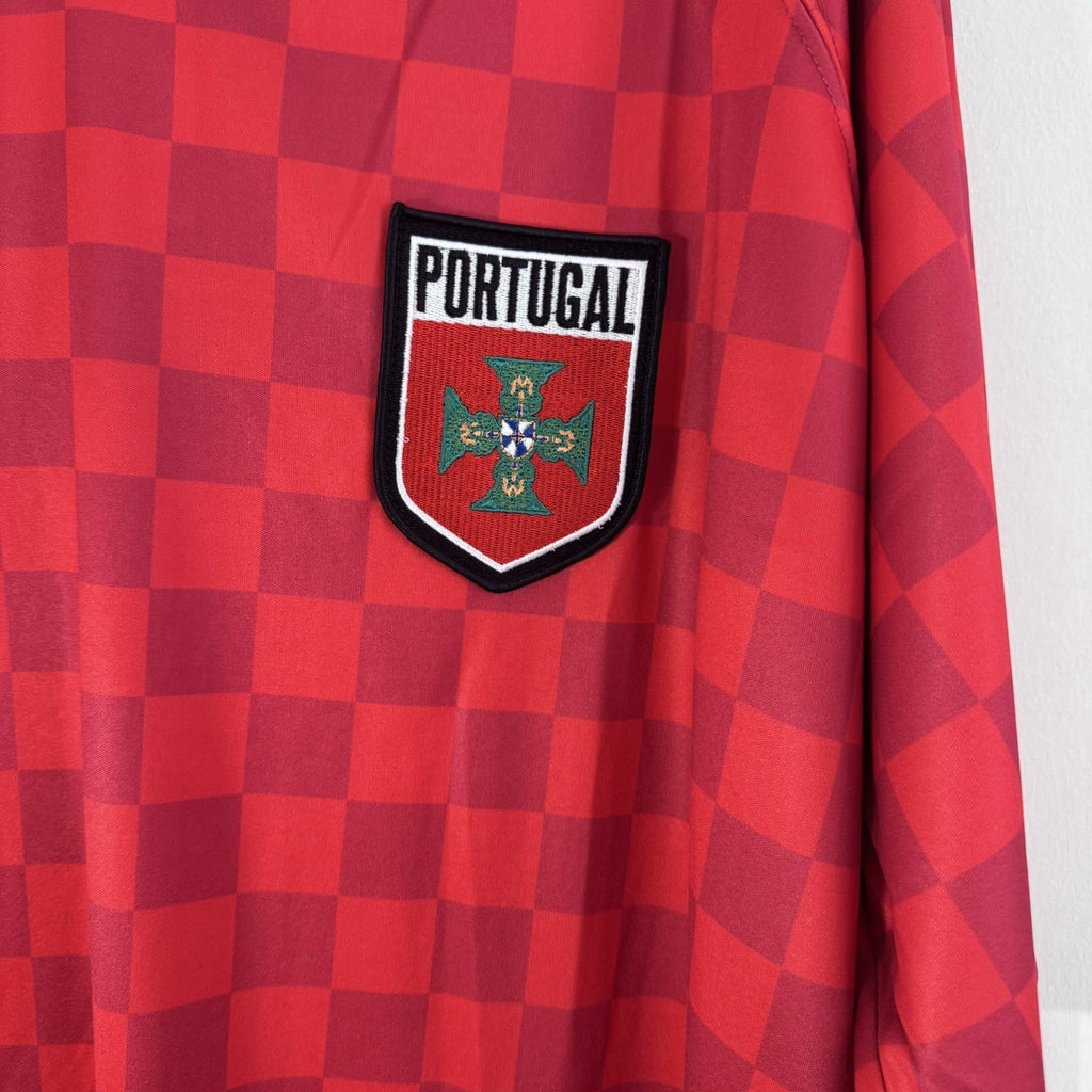 New Umbro Portugal Soccer Jersey Men’s L Red Checkered World Cup 2026 Football