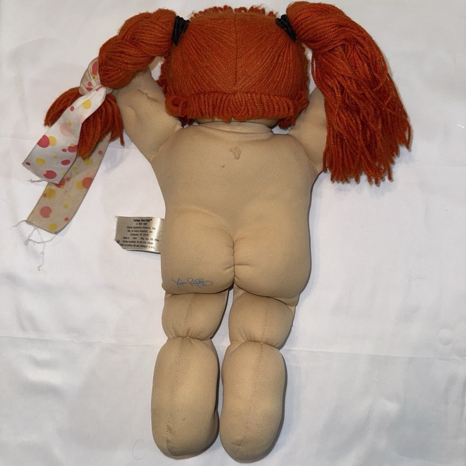 Rare Vintage Cabbage Patch Kids Coleco 1978/1982 double pony Red Hair Blue Eyes