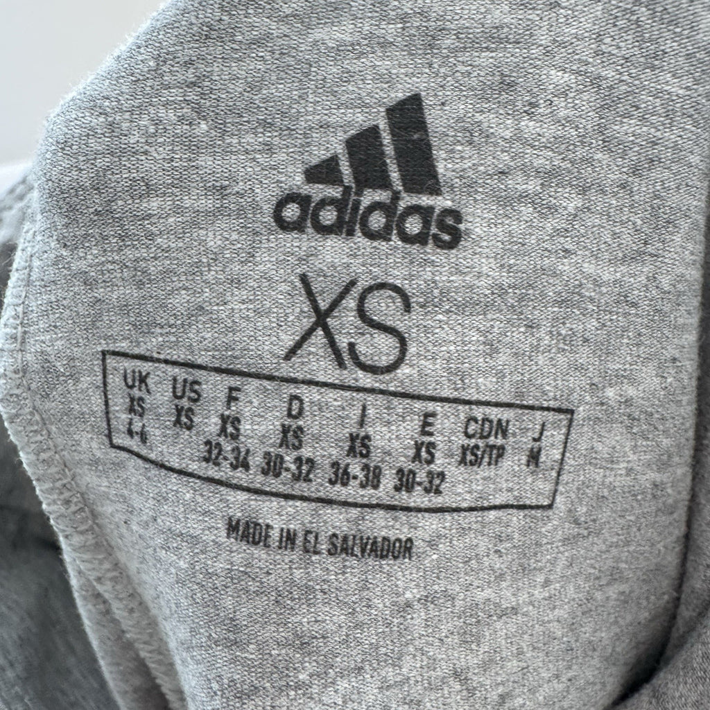 Adidas XS High Rise Leggings Gray Tight Fit Logo NWT