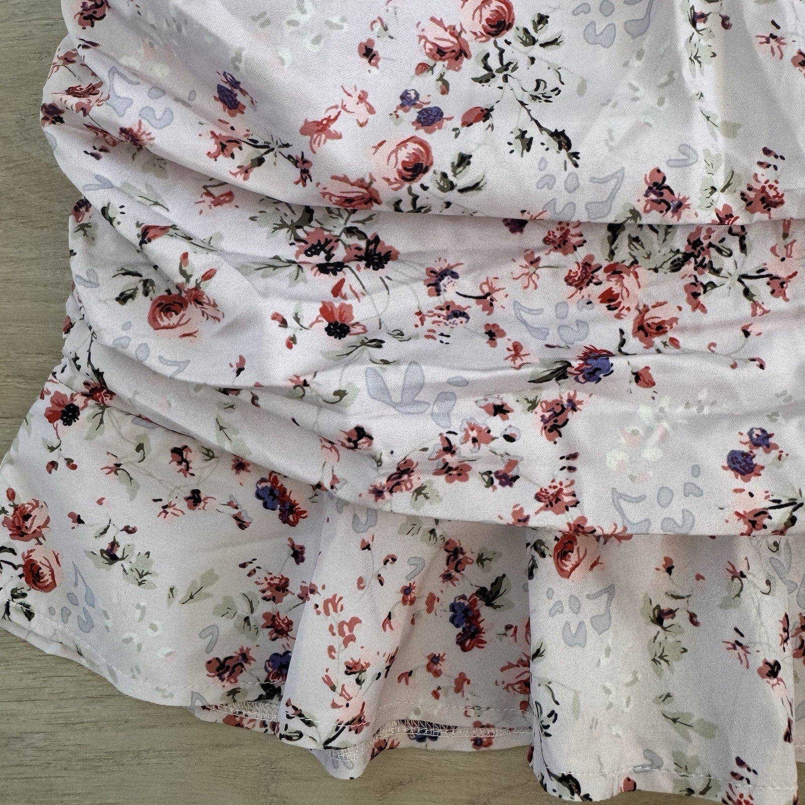 Princess Polly Floral Ruched Mini Skirt US 8 Cottagecore Women’s