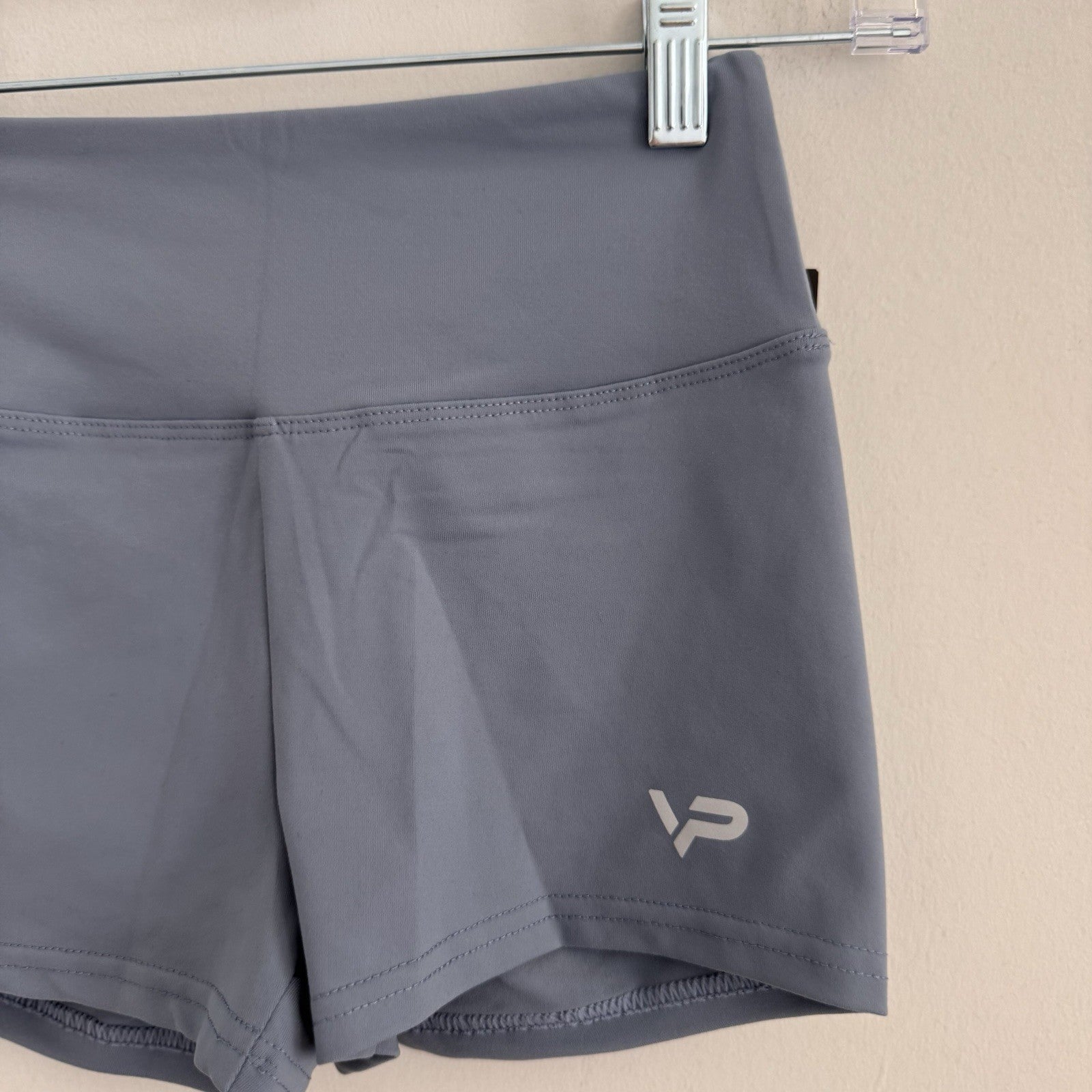 High Waist Scrunch Butt Shorts Women’s Gym Yoga Fitness Blue Size S NWT