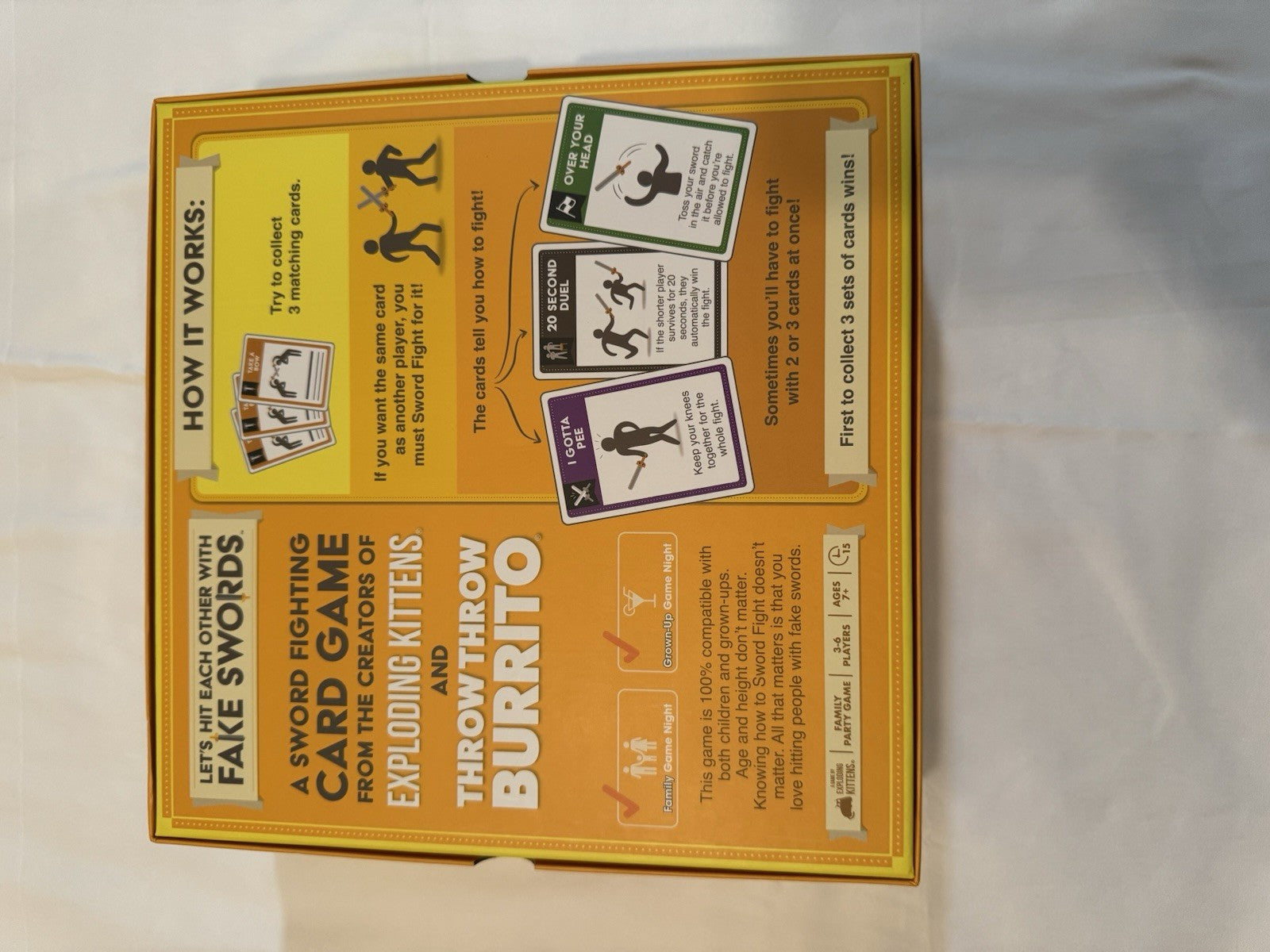 Let's Hit Each Other With Fake Swords by Exploding Kittens - 3-6 Players Age 7+ 
