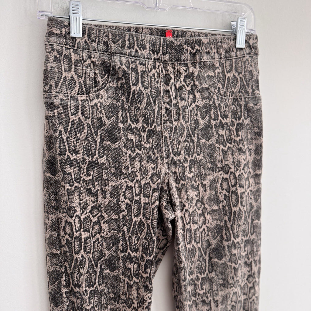 Lot of 4 Spanx Leggings Medium Faux Leather Camo Snakeskin Twill Jeggings M