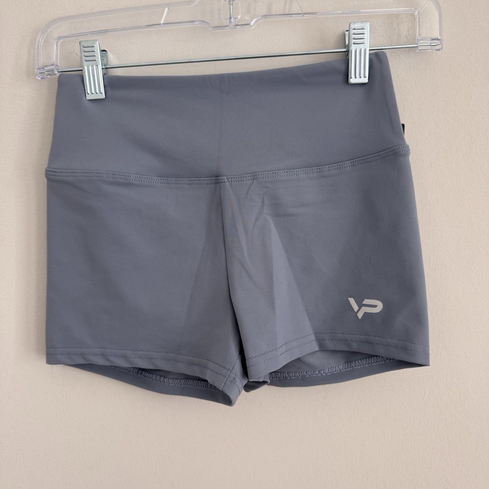 High Waist Scrunch Butt Shorts Women’s Gym Yoga Fitness Blue Size S NWT