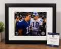 Peyton Manning Eli Manning Framed NFL Photo Limited Edition COA Wall Display