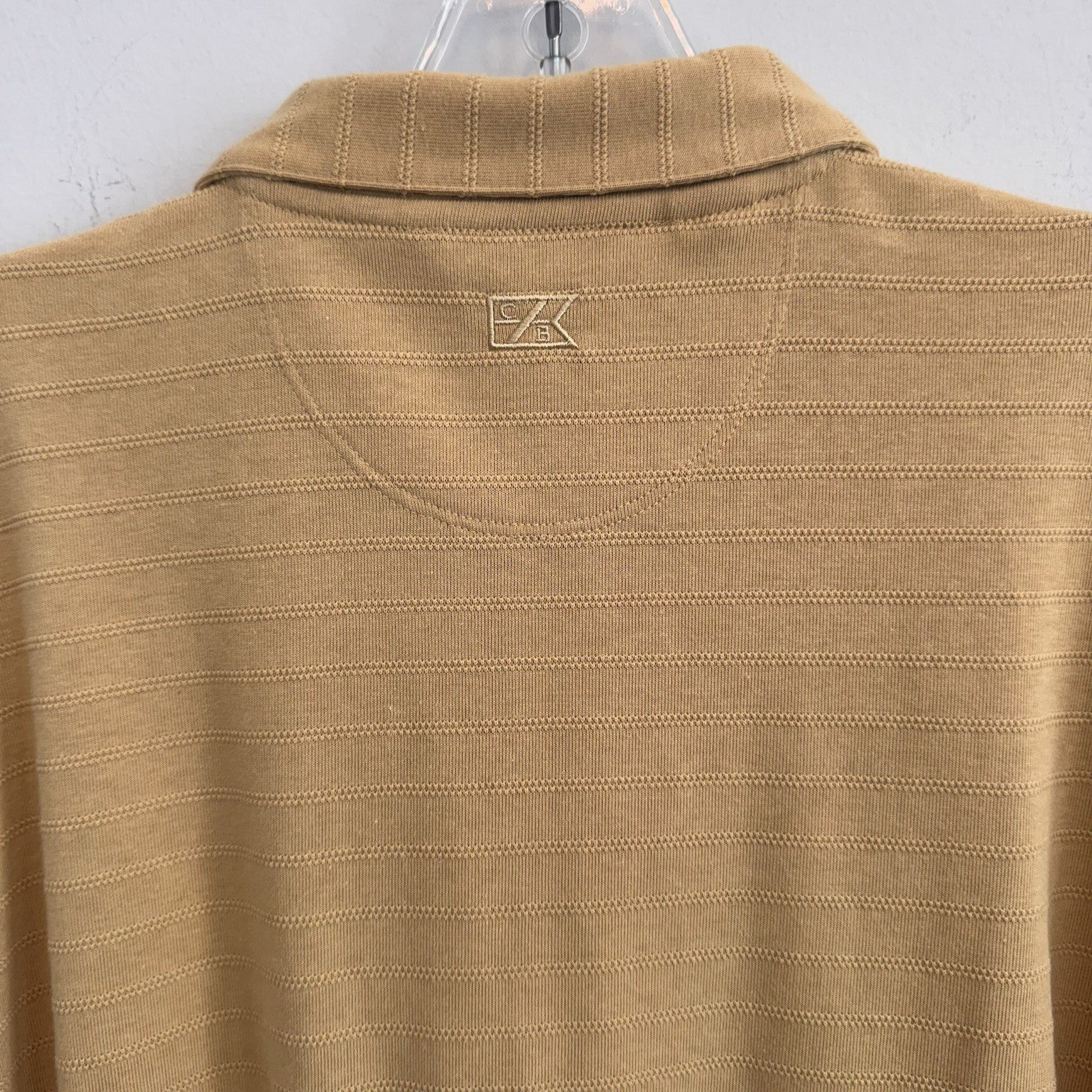 Cutter & Buck Men XXL NWT 1/4 Zip Polo Shirt San Diego Sailboat Mustard