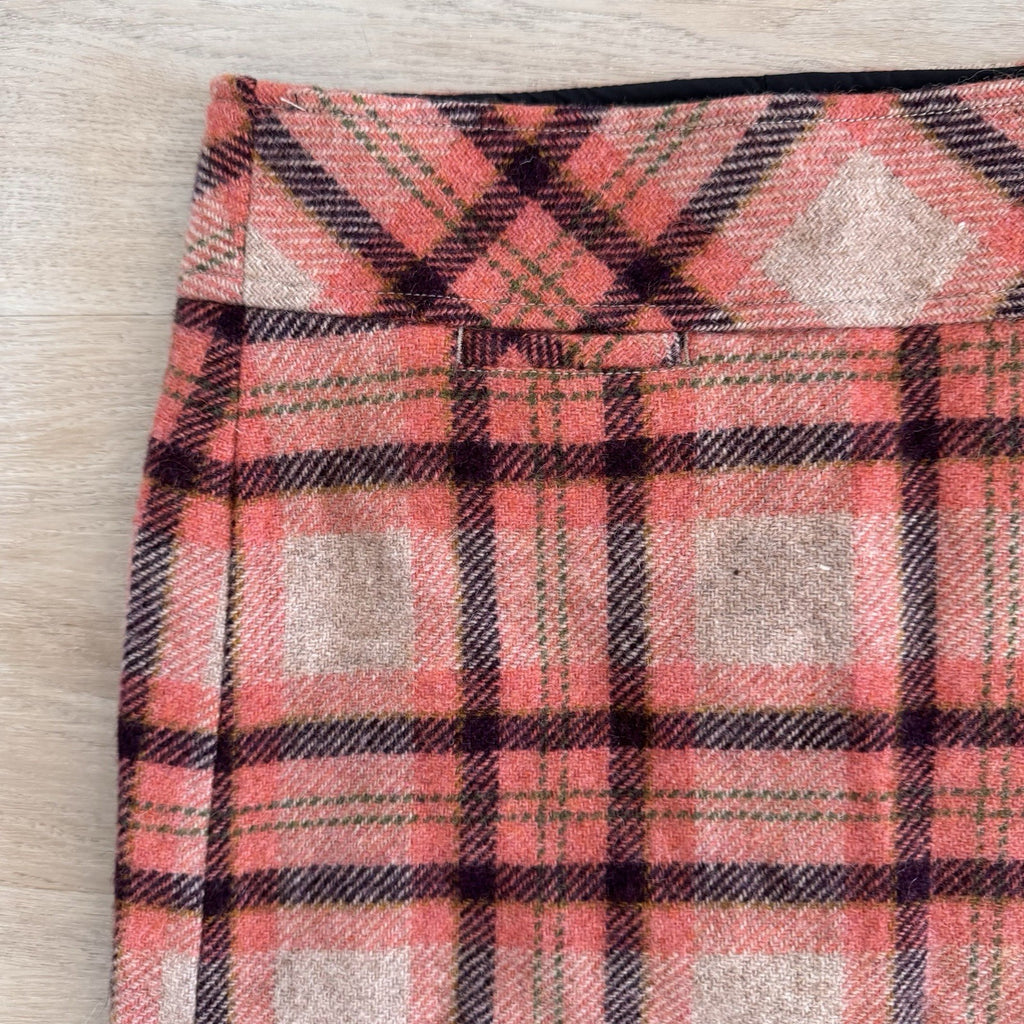L.L.Bean Women’s Wool Plaid Pencil Skirt 6P Petite Fall Preppy Classic