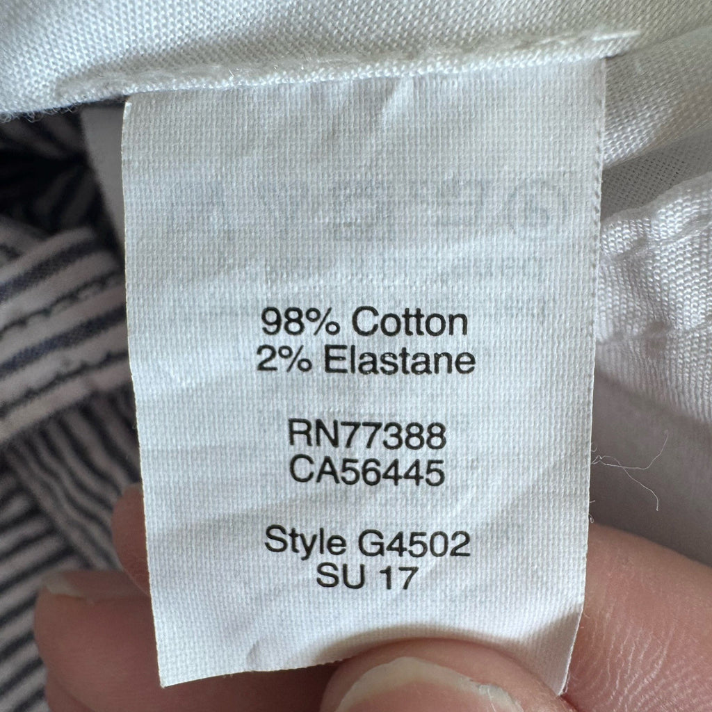 J.Crew 30W Seersucker Bermuda Shorts Blue Stripe Preppy Summer Men’s