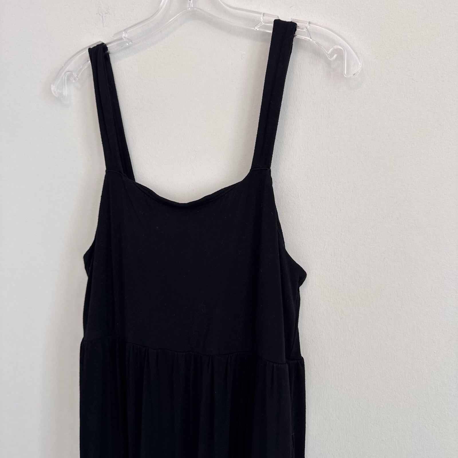 Pink Lily Women’s Black Tiered Maxi Dress - Size Large - Boho Chic
