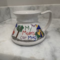 Vintage My Mom's Car Mug Wide Base No-Tip Ceramic Commuter Travel Cup Retro