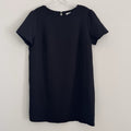 She + Sky Black Short Sleeve Shift Dress Women's Size L Keyhole Back  Boutique