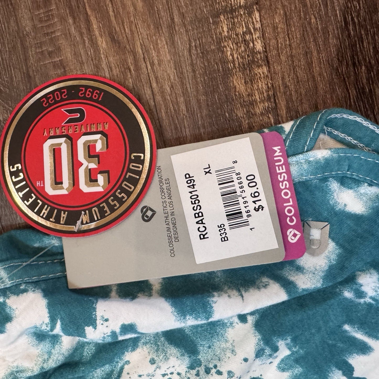 Colosseum Girls XL Tie-Dye Shorts Blue White Lounge NWT Drawstring Waist $16 