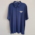 Cutter & Buck Absolut Juice Polo Shirt Mens XL Blue Stripe Golf Performance 