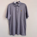 Masters Clubhouse Collection Polo Shirt Men’s L Blue Stripe Augusta Golf