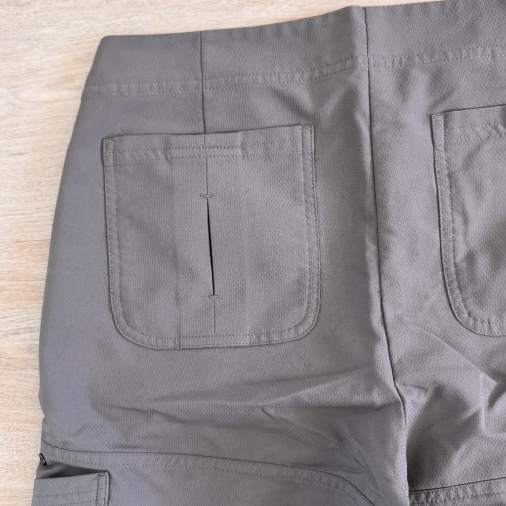 Annika Cutter & Buck Gray Golf Shorts Womens 6 Performance Zip Pockets