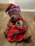 Vintage Gund Teddy Bear Christmas Elf Series 2004 Boudreaux plush holiday
