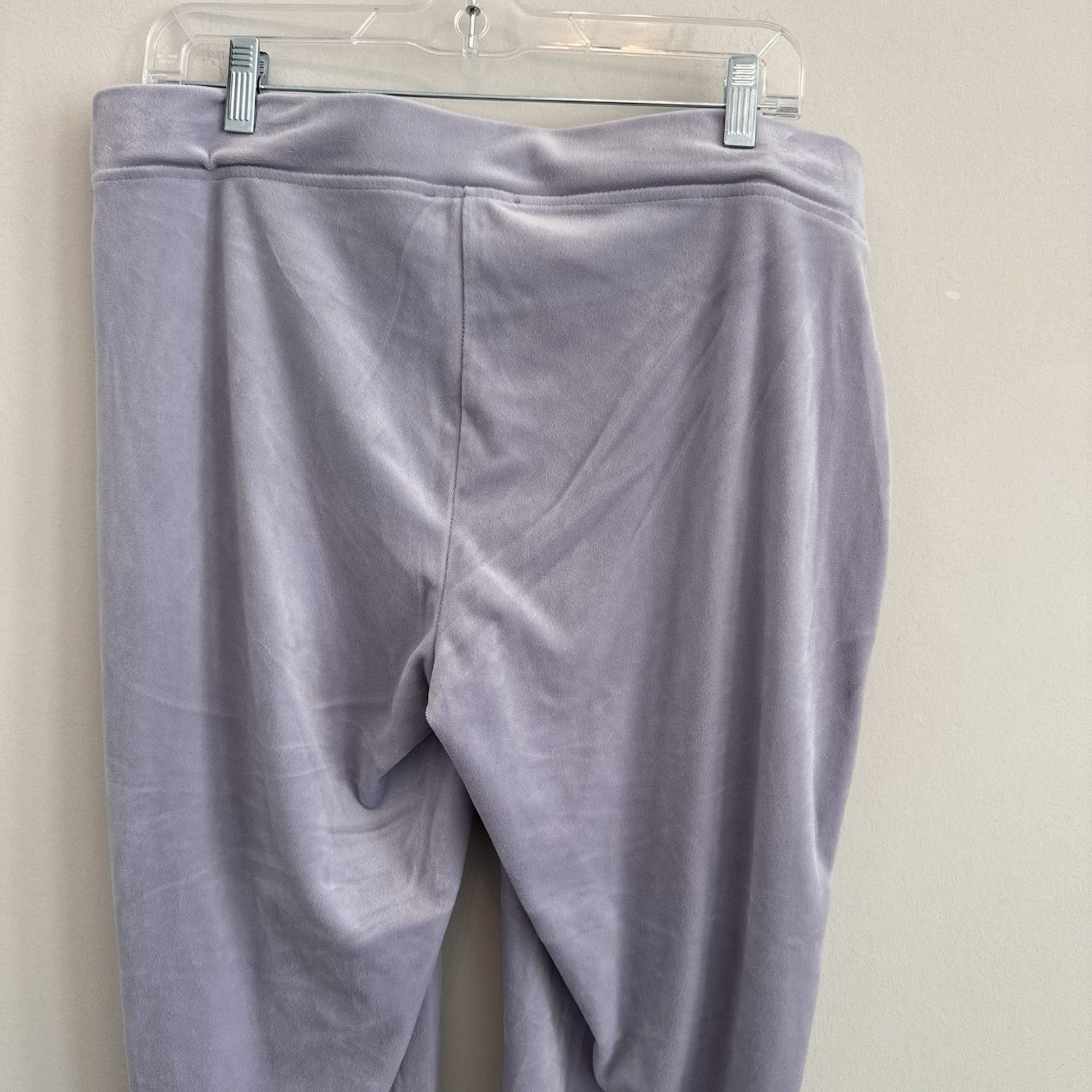 NWT Juicy Couture Velour Tracksuit Set Lavender Haze L Y2K OG Bling Rhinestone