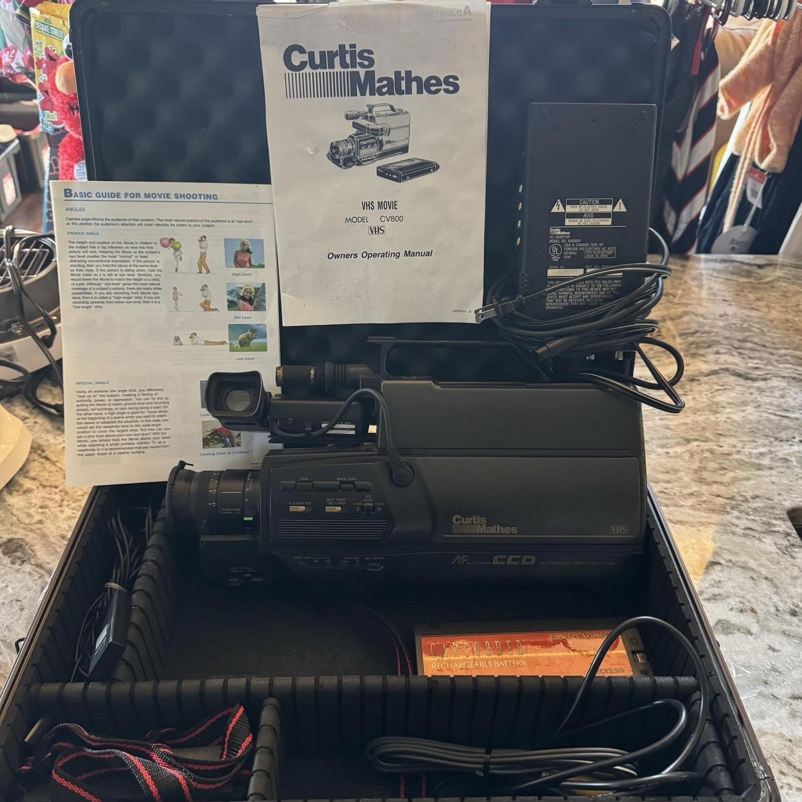 Vintage Curtis Mathes Color Video Camera - Model CV800 RARE 1988 Model. Read!