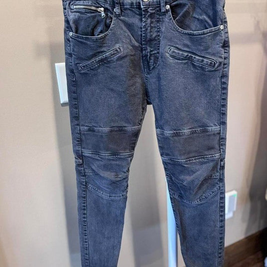 Zara Man Biker Jeans Gray Size 30 Pants Motorcycle