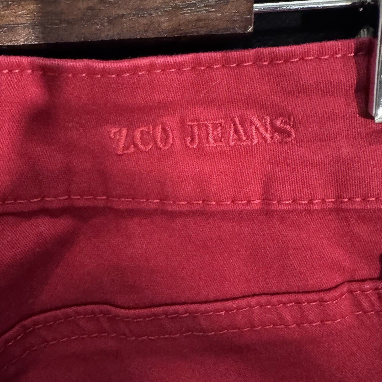 ZCO Jeans Juniors Size 5 Red Skinny Pants Stretch Cotton Blend NWT