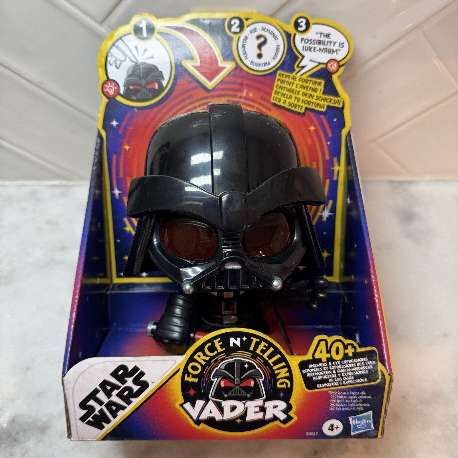 Star Wars FORCE TELLING VADER Disney Fortune Telling Darth Vader Top Toy