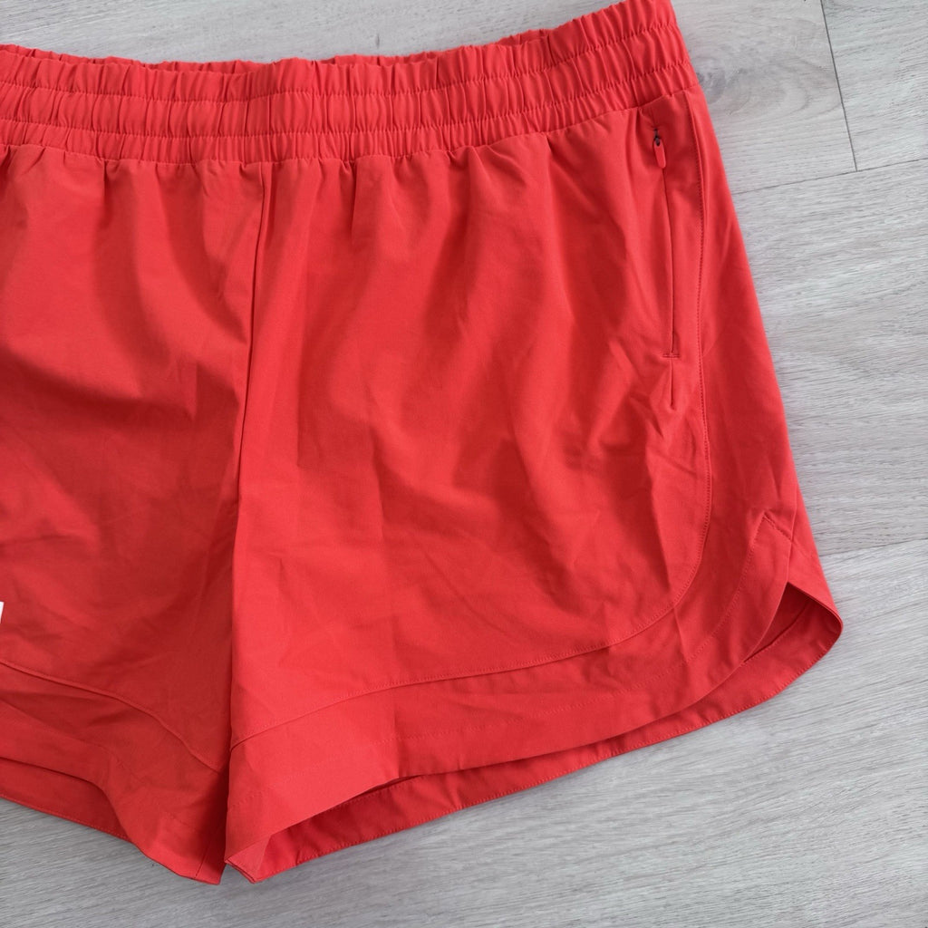 Peloton 4” Velocity Shorts Orange L NWT Lined Athletic Running Gym