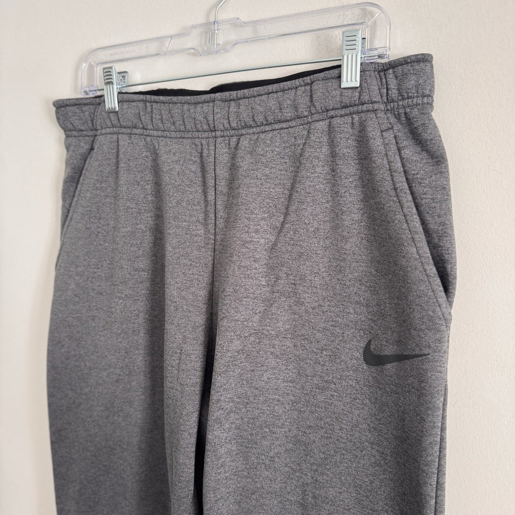 Nike Dri-Fit Men's Large Charcoal Grey Fleece Training Sweatpants