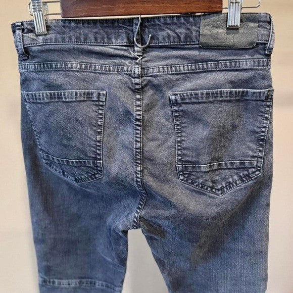 Zara Man Biker Jeans Gray Size 30 Pants Motorcycle