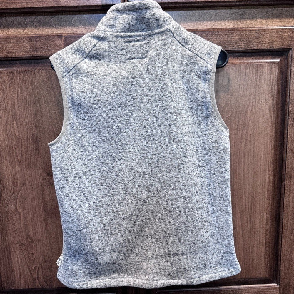 Simply Southern Gray Fleece Vest Women's Size S | Cozy Full Zip Outerwear