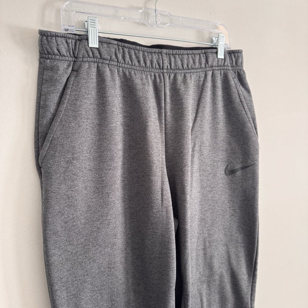 Nike Dri-Fit Men's Large Charcoal Grey Fleece Training Sweatpants