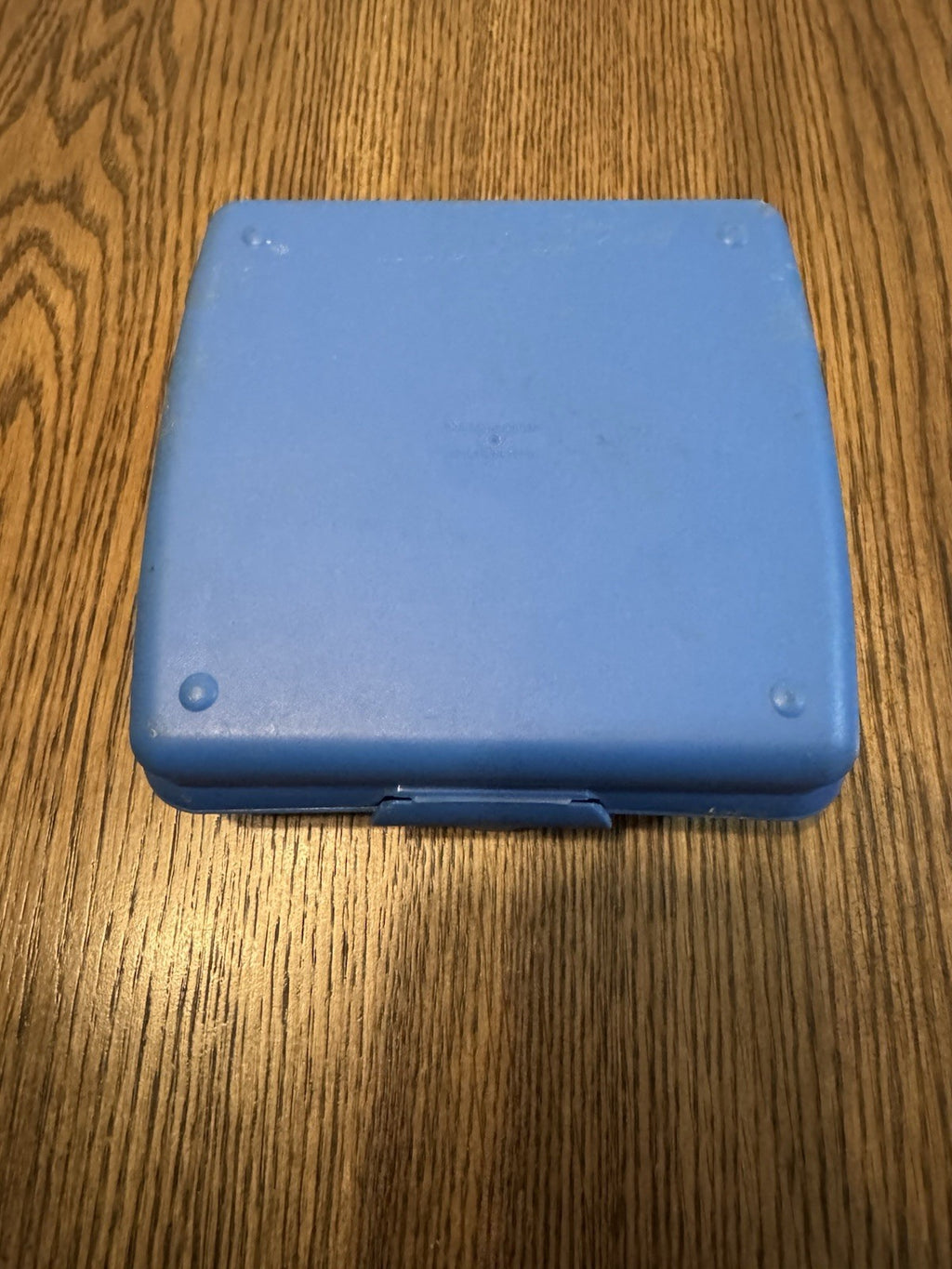 NASCAR Vintage Hard Plastic Blue sandwich Lunchbox with Hologram Cars Tupperware