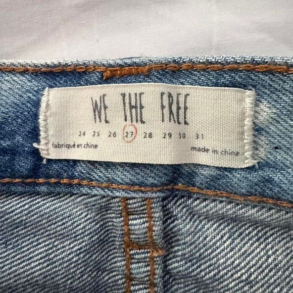 'We The Free Denim Distressed Skirt * Free People *
