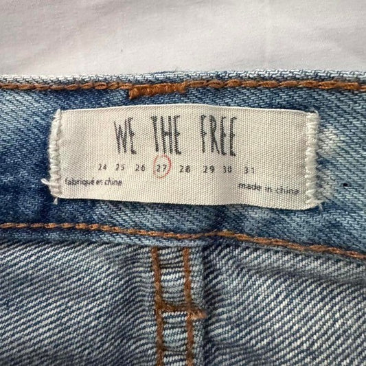 'We The Free Denim Distressed Skirt * Free People *