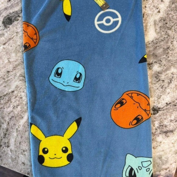 Pokemon Pajama Adult Small – Pikachu Charmander Bulbasaur Squirtle Fleece Lounge
