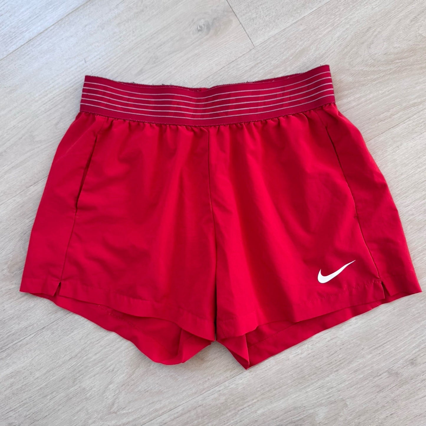Nike Dri-Fit Women’s Running Shorts Red Size Small Athletic Activewear