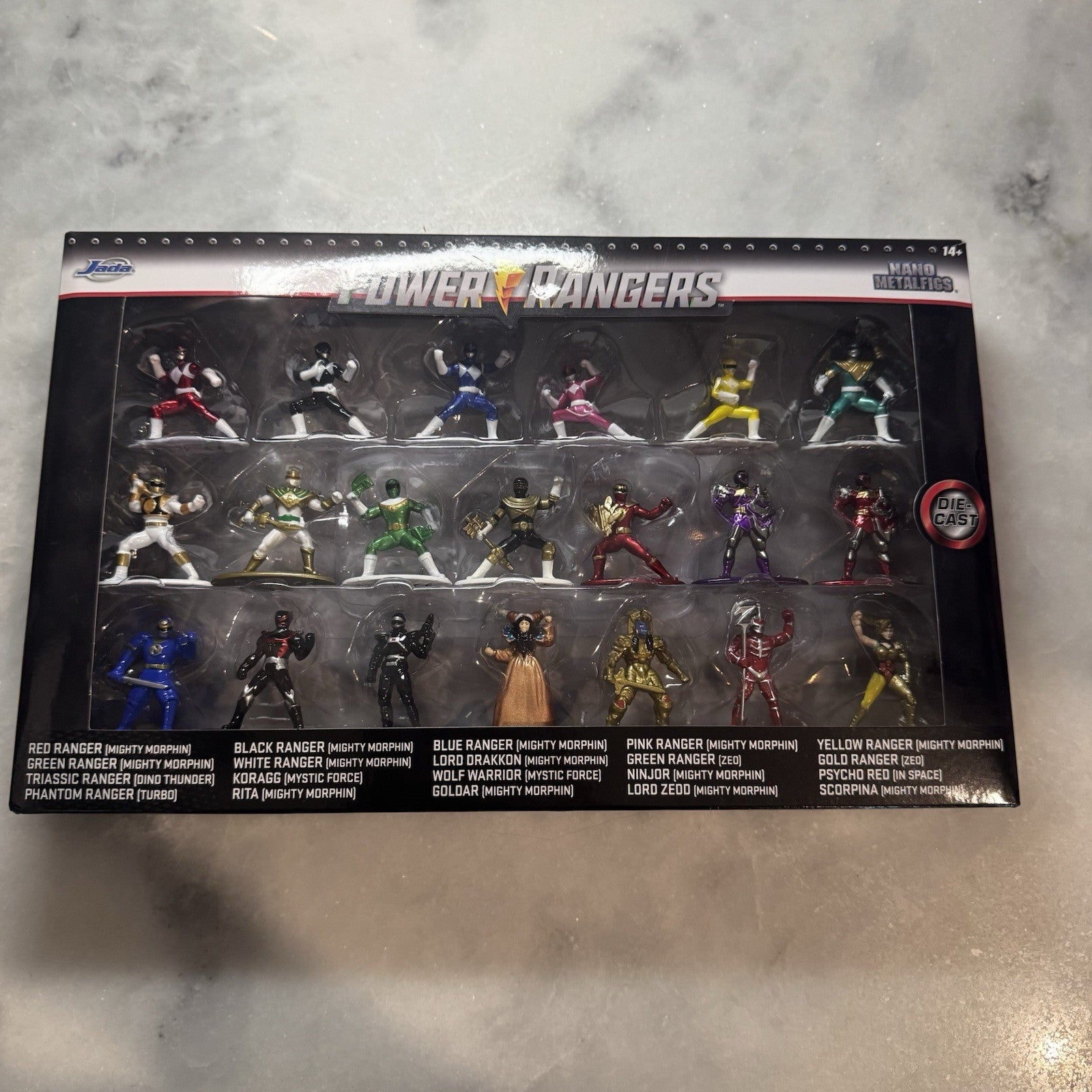 Power Rangers Nano Metalfigs 20 Figure Die-Cast Collector Set Jada Toys NIB
