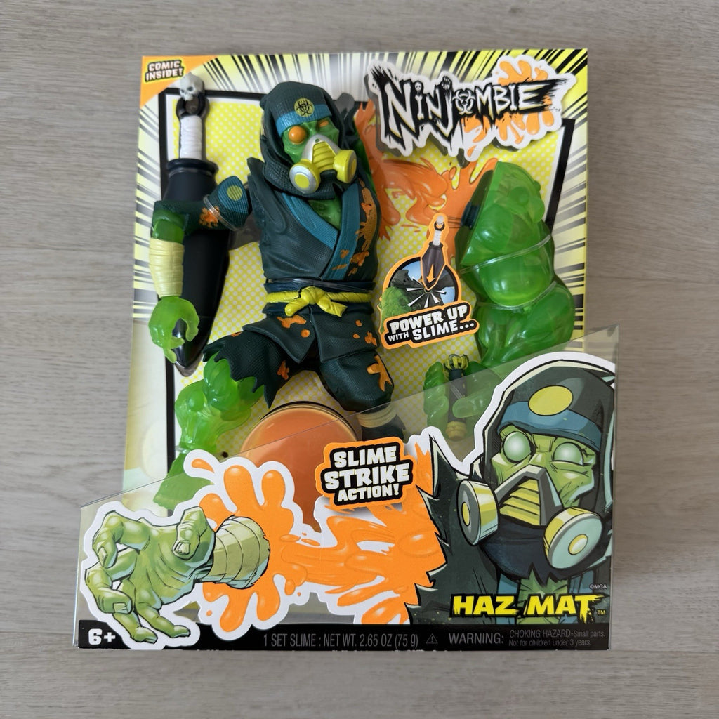 NINJOMBIE HAZ MAT Action Figure with Slime and Comic issue #2 New