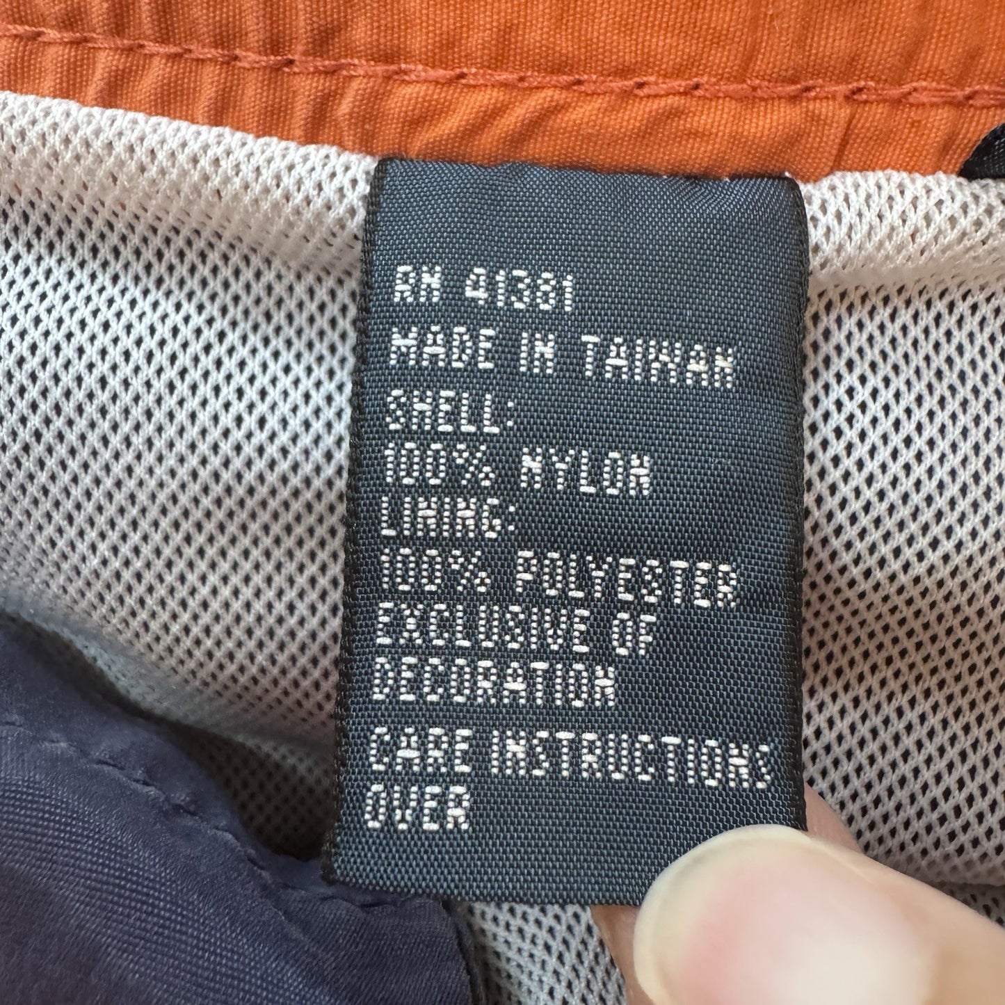 Polo Ralph Lauren Men’s Swim Trunks Size L Navy Blue Orange Mesh Lined